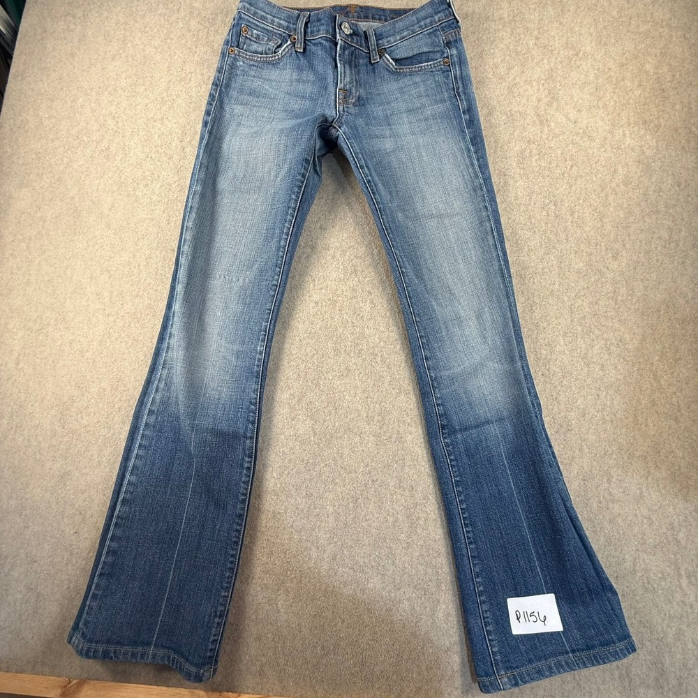 7 For All Mankind Bootcut Jeans Blue Medium Wash Size 26 U075055U-055U